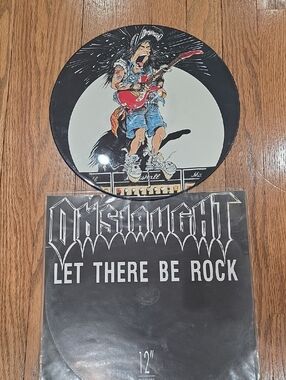 Onslaught "Let There Be Rock" 12" Picture Disc. AC/DC Cover